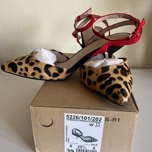 Zara Leopard Kitten Heels 8